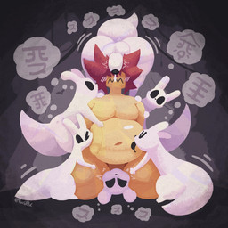 ambiguous_gender balls belly big_belly big_butt blush bodily_fluids butt cum feral genital_fluids genitals group hair humanoid_genitalia humanoid_penis interspecies licking male moobs navel nude overweight overweight_male penile penis simple_background tail text thick_thighs tongue tongue_out white_body tur0_dx rain_world videocult tur0 human mammal slugcat 1:1 digital_media_(artwork) hi_res