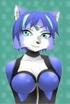 black_nose blue_hair bodysuit breasts hair krystal looking_at_viewer nintendo skinsuit star_fox unknown_artist video_games
Rating: Safe
Score: 2
User: ChestFox
Date: March 25, 2014