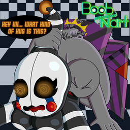 areola balls big_balls big_breasts big_butt big_female black_body black_eyes breasts breasts_on_ground butt button_nipples checkered checkered_background checkered_floor collarbone confusion dizzy dizzy_eyes duo eyelashes facial_markings female genitals hair head_markings hug huge_breasts huge_butt hugging_breasts lipstick lying lying_on_ground makeup male male/female markings mask music_box nude oblivious on_front on_ground onomatopoeia pattern_background penetration pizzeria plap pulling_hair puppet red_cheeks red_lipstick sex short_male simple_background size_difference smaller_male sound_effects speech_bubble spiral spiral_eyes tall_female tear_(marking) text thick_thighs tongue touching_hair white_areola white_body yellow_eyes boobnart five_nights_at_freddy's five_nights_at_freddy's_2 freddy_fazbear's_pizzeria_simulator scottgames marionette_(fnaf) security_puppet_(fnaf) humanoid 1:1 absurd_res english_text hi_res