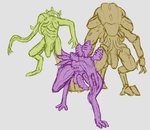 anthro balls big_balls big_penis erection face_tentacles genitals group humanoid_genitalia humanoid_penis long_arms machine male penis simple_background standing tentacles wolfarion digital_extremes tencent warframe infested_(warframe) infested_ancient moa_(warframe) robot 2020 colored hi_res sketch