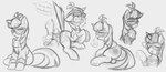 big_butt blush bubble_butt butt butt_slap clothing cutie_mark dialogue disembodied_hand duo eyewear female feral glasses hooves horn long_tail looking_at_viewer looking_back looking_back_at_viewer on_one_leg sitting slap spank_marks spanking standing surprised_expression sweater tail text topwear ather_os buenos_dias_mandy friendship_is_magic hasbro my_little_pony mythology moondancer_(mlp) equid equine mammal mythological_creature mythological_equine unicorn 2024 absurd_res black_and_white hi_res meme monochrome sketch spanish_text