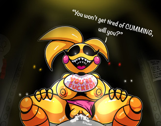anthro areola beakless bib big_breasts black_sclera bodily_fluids breasts clothing clothing_aside cum cum_in_vagina cum_inside dialogue duo eyelashes feathers female female_anthro female_on_top first_person_view front_view genital_fluids genitals head_tuft looking_at_viewer machine male male/female nipples on_top open_mouth open_smile orange_areola orange_nipples panties panties_aside penetration pink_clothing pink_panties pink_underwear rosy_cheeks sex sharp_teeth smile talking_to_viewer teeth text thick_thighs tuft underwear underwear_aside vaginal vaginal_penetration vulva white_eyes wide_hips yellow_body yellow_feathers megaexo five_nights_at_freddy's five_nights_at_freddy's_2 five_nights_at_frickbear's_(series) scottgames toy_chica_(fnaf) toy_chica_(frickbear's) animatronic avian bird chicken galliform phasianid robot hi_res