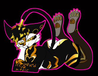 anthro black_background male nylon_stockings psychosis simple_background solo medic_rondills ampwave hi_res