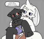 adult_on_young age_difference anal anal_penetration anthro big_penis black_body black_ears black_fur black_hair black_nose black_tail blue_clothing blue_underwear bound chair_position clothed clothing clothing_aside duo from_behind_position fur genitals grey_background grey_eyes hair half-closed_eyes hand_on_leg hands_tied inside long_ears looking_at_another looking_back male male/male male_penetrated male_penetrating male_penetrating_male multicolored_clothing multicolored_underwear narrowed_eyes orange_clothing orange_underwear penetration penile penile_penetration penis penis_in_ass red_eyes sex simple_background sitting size_difference smile speech_bubble tail text tongue two_tone_clothing two_tone_underwear uncertain underwear underwear_aside underwear_only white_body white_clothing white_ears white_fur white_hair white_nose white_underwear young young_anthro young_male young_penetrated younger_male younger_penetrated lightningb0lt01 canid canine canis lagomorph leporid mammal rabbit wolf 2025 absurd_res digital_media_(artwork) english_text hi_res signature