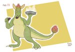 alternate_species ambiguous_gender anthro baking brownies cooking countershading eating eating_food food_in_mouth simple_background solo dragontzin dragontzin_(character) kangaroo macropod mammal marsupial 2023 digital_drawing_(artwork) digital_media_(artwork) hi_res signature