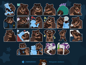 69_position animal_genitalia anthro balls bed belly big_balls bodily_fluids car collar cowboy cum dominant duo ejaculation erection eyewear fully_sheathed furniture genital_fluids genitals glans good_boy hug humanoid_genitalia humanoid_penis kissing male masturbation muscular oral oral_masturbation penis sex sheath sleeping solo sound_effects sunglasses telegram_sticker text tongue vehicle vowelless vowelless_sound_effect zzz naoto telegram cammobear bear brown_bear grizzly_bear mammal ursine english_text hi_res