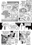 absurd_res anthro avian clothed clothing comic decidueye dialogue duo embarrassed english_text female generation_6_pokemon generation_7_pokemon goo_creature goodra hi_res louis_(decidueye) male male/female mischievous monochrome mugu_(goodra) nintendo pokemon pokemon_(species) restaurant rozalid slime text you_only_live_once