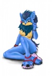 anthro blue_body blue_fur bracelet breasts female fur heart_symbol jewelry nude solo alakiaiiro neopets azumi neopet_(species) yurble