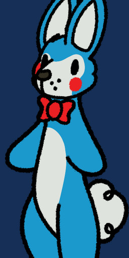 ambiguous_gender anthro big_ears bow_ribbon dancing dot_eyes fluffy fluffy_tail simple_eyes solo tail stinkvali five_nights_at_freddy's five_nights_at_freddy's_2 scottgames toy_bonnie_(fnaf) lagomorph leporid mammal rabbit animated