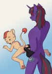 adult_on_young age_difference anal animal_genitalia animal_penis anthro balls butt duo equine_genitalia equine_penis eunuch from_behind_position genital_scar genitals hand_on_butt horn humanoid_genitalia humanoid_penis lying male male/male on_front open_mouth orchiectomy_scar penis raised_tail scar sex size_difference smile standing tail young minum mythology lion_cub_(slimshod) slimshod equid equine felid lion mammal mythological_creature mythological_equine pantherine unicorn absurd_res hi_res