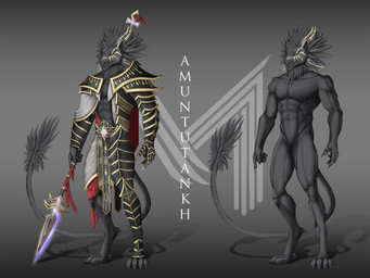 4_toes abs anthro armor armor_plates asymmetrical_clothing black_body digitigrade facial_scar feet gold_(metal) holding_object holding_weapon lance magic male markings melee_weapon muscular muscular_male navel nipples pecs polearm royalty scar solo spear standing tail tail_tuft toes tuft weapon yellow_eyes reterion load_(reterion) amuntutankh felid ketavi_(load) lion mammal pantherine 4:3 digital_drawing_(artwork) digital_media_(artwork) digital_painting_(artwork) hi_res model_sheet painting_(artwork)