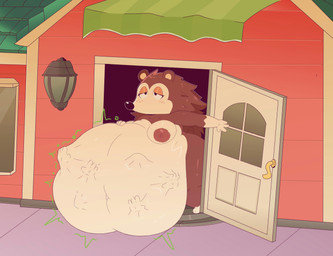 abdominal_bulge anthro anthro_pred areola belly big_belly big_breasts blush bodily_fluids breasts brown_body butt eyelashes female freckled_face freckles fur glistening_eyelids group hand_on_belly hand_print huge_belly hyper hyper_belly long_eyelashes multiple_prey nipple_dip nipples nude obese obese_anthro outside overweight overweight_anthro solo thick_thighs tired_eyes vore weirdocat animal_crossing nintendo sable_able eulipotyphlan hedgehog mammal absurd_res digital_drawing_(artwork) digital_media_(artwork) hi_res