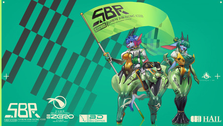 anthro aqualumin_tech bangs barcode big_breasts blue_body blue_fur blue_hair bodysuit bound breasts butt camel_toe checkered checkered_flag clothing eyewear feet_bound female flag flag_(object) footwear frilly frilly_clothing fur genital_outline glasses glistening glistening_bodysuit glistening_breasts glistening_butt glistening_clothing glistening_latex glistening_skinsuit glistening_thighs gloves green_background green_hair green_latex group hair hair_bun handwear high_heels hobble_dress hobble_skirt holding_flag holding_object horn jacket latex latex_bodysuit latex_clothing latex_gloves latex_handwear latex_mittens latex_skinsuit legs_tied lightning_bolt multicolored_hair navel_outline nipple_outline number number_on_clothing open_mouth pink_hair racing racing_suit raised_tail sbr shoes simple_background skinsuit supreme_bun_racing tail text text_on_clothing thick_thighs tied_hair tight_clothing topwear trio vulva_outline white_body white_fur shanher mythology shanher_(character) shanler_(character) dragon mythological_creature mythological_scalie scalie chinese_text english_text hi_res