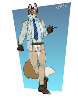 anthro areola balls belt belt_buckle biped blue_dress_shirt blue_necktie boots bottomwear bracelet buckle cigar circumcised clothed clothed_anthro clothed_male clothing collared_shirt countershading dipstick_tail dress_shirt ear_piercing ear_ring ear_stud ears_up flaccid footwear fully_clothed fully_clothed_anthro fully_clothed_male genitals glans holding_cigar holding_object humanoid_genitalia humanoid_penis inner_ear_fluff jewelry looking_aside male male_anthro markings necktie nipple_piercing nipples pants pattern_necktie penis piercing plantigrade ring ring_piercing shirt shoes solo striped_necktie suit suit_jacket tail tail_markings text topwear translucent translucent_clothing tuft whiskers white_bottomwear white_clothing white_inner_ear_fluff white_pants white_suit bartek22 sid_(bartek22) 2025 character_name flat_colors hi_res