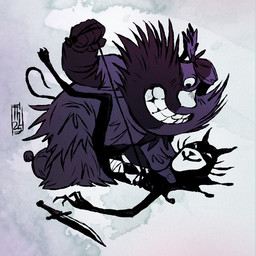 anthro big_nose duo eye_patch eyewear hairy hairy_body hand_on_neck knife leash leash_pull male male/male pirate sharp_fingers size_difference smug_expression soviet_cartoon toothy_grin tench_art blue_puppy soyuzmultfilm ambiguous_species domestic_cat felid feline felis hair_creature humanoid mammal 1:1