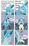 absurd_res anal anal_orgasm anal_penetration animal_genitalia animal_penis anthro balls blush bodily_fluids canine_genitalia canine_penis comic cowgirl_position cum cum_while_penetrated cumshot eeveelution ejaculation embarrassed english_text feral foreskin from_front_position generation_4_pokemon genital_fluids genitals glaceon hands-free hi_res humanoid_genitalia humanoid_penis knot lucario male male/male nintendo on_bottom on_top orgasm penetration penis pokemon pokemon_(species) profanity sex text tsundere until_they_like_it vulpedantic