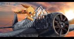 aircraft airplane ambiguous_gender animated donghu eevee feral flying generation_1_pokemon heart_symbol looking_at_viewer nintendo one_eye_closed pokemon pokemon_(species) semi-anthro short_playtime smile solo vehicle wink winking_at_viewer