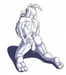 2015 3_toes 5_fingers anal anthro anus asriel_dreemurr_(god_form) backsack balls biped boss_monster_(undertale) bovid butt caprine feet fingers fur genitals goat horn kneeling looking_at_viewer looking_back male mammal markings muscular muscular_anthro muscular_male narija nude presenting raised_tail simple_background solo spread_butt spreading tail toes tongue tongue_out undertale undertale_(series) white_background white_body white_fur