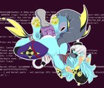 4_ears 4_toes anal anal_penetration anthro anthro_penetrated arms_tied arms_tied_behind_back ass_up bdsm big_butt big_tail blue_body blue_fur blue_hair bodily_fluids bondage bound butt claws cum cum_collecting cum_tube dazed dildo dildo_in_ass dildo_insertion dipstick_ears dipstick_limbs disembodied_hand drooling ear_markings error_message feet femboy flexible frogtied fucked_silly fur genital_fluids genitals glistening glistening_dildo glistening_sex_toy hair hands_behind_back hindpaw huge_penetration legs_tied lying machine male male_penetrated milking_machine multi_ear multicolored_body multicolored_ears multicolored_fur nude object_in_ass on_front open_mouth orgasm_face pawpads paws penetration penile penis penis_milking pink_inner_ear programming_humor protogen_visor questionable_consent restraints rope rope_bondage saliva screen screen_face sex_toy sex_toy_in_ass sex_toy_insertion solo_focus spiral_eyes symbol-shaped_eyes tail text text_background thick_thighs toes tuft wall_of_text white_body white_fur yellow_pawpads pilvi_owo festive_winter fish hybrid marine protogen shark hi_res