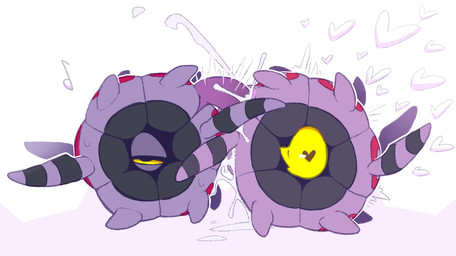 animal_genitalia antennae_(anatomy) bodily_fluids cum cum_in_vagina cum_inside duo ejaculation erection female female_penetrated feral genital_fluids genitals half-closed_eyes heart_eyes heart_symbol male male/female male_penetrating male_penetrating_female musical_note musical_symbol narrowed_eyes nude penetration penile penile_penetration penis penis_in_vagina purple_body sex simple_background slit_penis symbol vaginal vaginal_penetration vulva yellow_sclera backsash nintendo pokemon arthropod generation_5_pokemon pokemon_(species) whirlipede 2025 digital_media_(artwork)