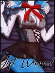 3:4 anthro breasts canid clothed clothing comic cover cover_art cover_page female fur hi_res icy-marth lingerie mammal nipples semura_(character) solo topwear underwear