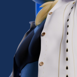 anthro black_bra black_clothing black_underwear blue_body blue_fur blue_hair bra breasts close-up clothing collared_shirt dress_shirt female fur hair shirt simple_background small_breasts solo topwear transparent_background unbuttoned_shirt underwear white_clothing white_shirt white_topwear yellow_body yellow_fur fiopon mollis arthropod insect lepidopteran moth 1:1 3d_(artwork) absurd_res alpha_channel blender_(artwork) blender_cycles_(artwork) digital_media_(artwork) hi_res