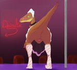 animal_genitalia cloaca clothed clothed_feral clothing female feral genitals maid_uniform solo uniform upskirt holemann scp_foundation scp-1472 dinosaur dromaeosaurid prehistoric_species reptile scalie theropod velociraptor hi_res