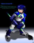 2014 catmonkshiro clothing english_text hi_res hockey human human_only ice ice_hockey jersey male mammal not_furry pheagle pre-transformation solo sport stick text uniform