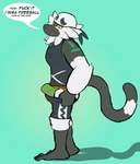 anthro blush bottomwear bulge clothing detailed_bulge feet femur_(passimian) jockstrap kerchief male prehensile_feet pulling_up_bottomwear pulling_up_pants solo tight_bottomwear tight_clothing toes underwear wardrobe_malfunction kinkykeroro nintendo pokemon team_skull tight_pants_(meme) fan_character grunt_(pokemon) skull_grunt generation_7_pokemon mammal passimian pokemon_(species) primate strepsirrhine absurd_res hi_res meme