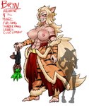 5_fingers 5_toes abs aesir_(artist) alternate_species animal_humanoid ankle_tuft arcanine areola arm_warmers armband armwear balls barely_visible_balls barely_visible_genitalia big_breasts big_bulge biped black_clothing black_swimwear blonde_hair bottomwear breast_size_difference breasts brown_body brown_skin bryn_(aesir) bulge canid canid_humanoid canine canine_humanoid carrying_another character_name clothed clothing colored dark_body dark_skin digital_media_(artwork) duo ear_piercing english_text eyelashes eyeliner fangs feet female fingers fluffy fluffy_tail footwear front_view full-length_portrait fur generation_1_pokemon genitals glistening glistening_body glistening_breasts glistening_fur glistening_skin glistening_tail green_hair grin gynomorph hair hi_res huge_breasts human humanized humanoid humanoid_feet humanoid_hands humanoidized intersex larger_gynomorph larger_humanoid larger_intersex leg_grab leg_tuft legwear lifted_by_leg loincloth long_hair looking_at_another makeup mammal mammal_humanoid model_sheet monotone_hair monotone_tail multicolored_body multicolored_fur muscular muscular_gynomorph muscular_humanoid muscular_intersex nails nintendo nipples oddish one-piece_swimsuit orange_armwear orange_body orange_bottomwear orange_clothing orange_ears orange_fur orange_legwear orange_skirt piercing pink_areola pink_nipples plantigrade pokemon pokemon_(species) pokemon_humanoid pokemorph portrait red_eyeliner shaded sharp_nails silhouette simple_background size_difference skirt small_breasts smaller_female smaller_human smile socks standing stirrup_socks swimwear tail teeth text thigh_highs three-quarter_view toes topless topless_female tuft upside_down white_background white_inner_ear yellow_body yellow_fur yellow_tail