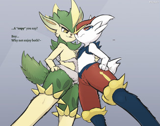 anthro anthro_penetrated dominant dominant_female extreme_size_difference featureless_chest female female_dominating_male flat_chested fur genitals green_body green_fur group hand_on_hip human_on_anthro human_penetrating human_penetrating_anthro interspecies larger_anthro larger_female macro male male/female palphilia penetration penile penile_penetration penis_in_vagina pokephilia power_bottom questionable_consent red_body red_fur sex size_difference smaller_human smaller_male smile submissive submissive_male trio vaginal vaginal_penetration vulva white_body white_fur conditional_dnp pikajota nintendo palworld pocketpair pokemon anon cinderace generation_8_pokemon human lagomorph mammal pal_(species) pokemon_(species) verdash crossover hi_res