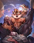 abdominal_bulge abs anal anal_penetration anthro anthro_penetrating anthro_penetrating_humanoid big_penis bodily_fluids brown_body brown_fur cum cum_in_ass cum_inflation cum_inside cum_on_chest duo ear_piercing ear_ring first_person_view fluffy fluffy_tail fur genital_fluids genitals huge_penis humanoid_genitalia humanoid_on_anthro humanoid_penetrated humanoid_penis inflation larger_penetrated male male/male male_anthro male_humanoid male_penetrated male_penetrating male_penetrating_male male_pov muscular muscular_anthro muscular_humanoid muscular_male nipples pecs penetration penile penile_penetration penis penis_in_ass piercing red_eyes ring_piercing sex sharp_teeth size_difference tail teeth text thick_penis vein veiny_penis whiskers vorusuarts guardians_of_the_galaxy marvel rocket_raccoon venom_(marvel) humanoid mammal procyonid raccoon symbiote 4:5 absurd_res english_text hi_res