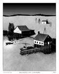 boat border building chimney dialogue evening house motorboat_(boat) pier plant radio_antenna ripples seaside speech_bubble tree vehicle warehouse watercraft wave zero_pictured sharkinthepark 2025 absurd_res comic greyscale hi_res monochrome