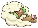 balls erection feral fluffy genitals looking_at_viewer lounging lying male on_back penis simple_background smile solo toony white_background fennelseed nintendo pokemon generation_5_pokemon pokemon_(species) whimsicott 2020 digital_media_(artwork) hi_res shaded