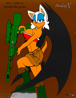 anthro aval0nx bat big_breasts blue_eyes boots breasts darksonic250 english_text female hair looking_at_viewer mammal rouge_the_bat sega solo sonic_(series) text weapon white_hair wings
Rating: Questionable
Score: 1
User: Robinebra
Date: December 28, 2011 anthro aval0nx bat big_breasts blue_eyes boots breasts darksonic250 english_text female hair looking_at_viewer mammal rouge_the_bat sega solo sonic_(series) text weapon white_hair wings
Rating: Questionable
Score: 1
User: Robinebra
Date: December 28, 2011