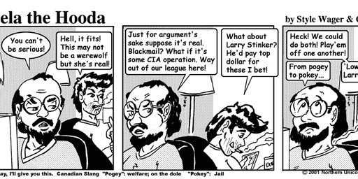 beard cigarette clothed clothed_male clothing computer dialogue duo electronics eyewear facial_hair glasses human_only male not_furry smoking smoking_cigarette stubble text style_wager dela_the_hooda human mammal 2001 comic english_text greyscale monochrome