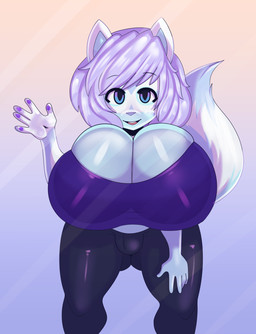 against_surface anthro big_breasts blue_eyes breast_squish breasts breasts_on_glass bulge butt butt_from_the_front cleavage cleavage_overflow clothed clothing glistening glistening_body glistening_clothing gynomorph hand_on_leg hand_on_thigh huge_breasts hyper hyper_breasts intersex leaning leaning_forward leggings legwear looking_at_viewer midriff on_glass shirt shortstack shortstack_gynomorph shortstack_intersex solo squish tight_clothing topwear somescrub rubber_(gabesqueaky) domestic_cat felid feline felis hybrid mammal rodent sciurid tree_squirrel 2018 hi_res