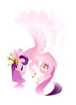 cutie_mark eyes_closed feathered_wings feathers female feral fur hair headpiece pink_body pink_fur purple_hair simple_background white_background wings 28gooddays hasbro mlp_g5 my_little_pony mythology pipp_petals_(mlp) equid equine mammal mythological_creature mythological_equine pegasus