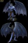 3d_(artwork) abs absurd_res back_muscles barefoot belt biceps big_muscles blue_body blue_lips blue_nipples blue_skin bottomwear claws clothed clothing digital_media_(artwork) disney feet gargoyles goliath_(gargoyles) hair hi_res humanoid humanoid_pointy_ears lips loincloth long_hair male marcus_dublin muscular muscular_humanoid muscular_male nipples not_furry obliques pecs solo standing talons toes topless triceps vein veiny_muscles wings