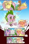 2:3 anthro blush bodily_fluids cold-blooded-twilight comic dragon english_text equid equine eyes_closed feathers female feral fluttershy_(mlp) friendship_is_magic group hair hasbro hi_res horn male mammal my_little_pony mythological_creature mythological_equine mythological_scalie mythology pegasus pink_hair scalie spike_(mlp) tears text trio twilight_sparkle_(mlp) unicorn wings yellow_body yellow_feathers