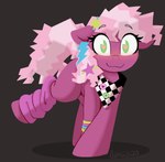 80's_theme 80s_clothing blush female green_eyes heart_eyes heart_symbol love shadow solo llametsul friendship_is_magic hasbro my_little_pony cheerilee_(mlp) equid equine horse mammal pony