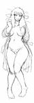 anthro big_breasts black_and_white bovid breasts caprine dakimakura dakimakura_design domestic_sheep female hi_res hladilnik jane_doe_(hladilnik) knife lying mammal monochrome nipples on_back one_breast_out pubes sheep smile solo