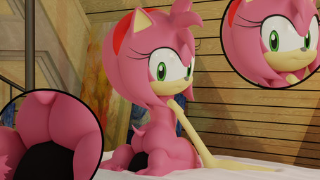 anthro big_butt big_dom_small_sub black_body butt dominant dominant_female duo facesitting female looking_back looking_pleasured male male/female pink_body sitting_on_another size_difference virtualust sega sonic_the_hedgehog_(series) amy_rose chao_(sonic) dark_chao eulipotyphlan hedgehog mammal 16:9 hi_res huge_filesize tagme widescreen