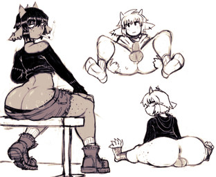 5_toes anthro anus balls big_butt bodily_fluids boots butt butt_cleavage cigarette clothing feet footwear freckled_legs freckled_shoulders freckled_thighs freckles genitals male musk penis shoes sitting sitting_on_ground smoking solo sweat sweaty_butt toes dondon don_(dondon) bovid caprine demon goat humanoid mammal 2023