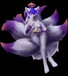 anthro breasts female nude solo hyginx art_fight yuki_(bloominglynx) absurd_res alpha_channel hi_res