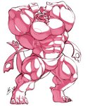 anthro big_muscles briefs clothing flexing huge_muscles male muscular muscular_anthro muscular_male solo underwear yongdasom final_fantasy final_fantasy_xiii final_fantasy_xiii-2 square_enix behemu fan_character behemoth_(final_fantasy)