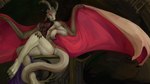 anthro classical claws clothing elegant horn legwear male membrane_(anatomy) membranous_wings muscular muscular_thighs paws pose red_wings renaissance sitting solo tail tan_body thigh_highs wings diorionarh mythology dragon mythological_creature mythological_scalie scalie 16:9 hi_res pinup widescreen