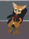 anthro bodily_fluids canid canine cum disney fennec_fox finnick_(zootopia) fox genital_fluids genitals hi_res male mammal masturbation solo therealbayonetta true_fox zootopia