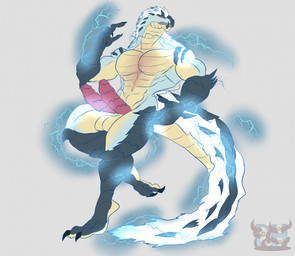 2_penises action_pose animal_genitalia animal_penis anthro balls barazoku biceps black_body black_claws black_scales blue_body blue_scales claws electricity electricity_manipulation elemental_manipulation erection fangs fur genitals hair hemipenes lightning looking_aside male multi_genitalia multi_penis multicolored_body multicolored_tail nude nude_anthro nude_male on_one_leg open_mouth orange_eyes pecs penile_spines penis pose pupils red_sclera scales simple_background slit_pupils solo spiky_fur spiky_hair standing tail tan_balls teeth toe_claws tongue triceps white_background white_body white_fur daikuhiroshiama capcom monster_hunter fanged_wyvern tobi-kadachi 2025 hi_res
