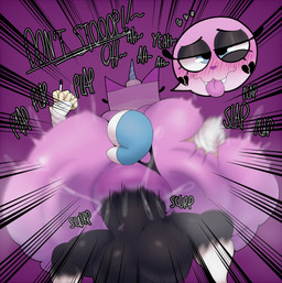 alternative_fashion anthro anthro_on_anthro anthro_penetrated anthro_penetrating anthro_penetrating_anthro anus balls bandage bandaged_arm big_anus big_balls big_butt big_penis black_body black_clothing black_eyeshadow black_fur black_underwear blush bodily_fluids bottomless broken_heart broken_heart_marking bubble_butt butt butt_slap cigarette clothed clothing duo eyeshadow female female_penetrated fur genitals goth half-closed_eyes happy happy_sex heart_(marking) heart_symbol holding_cigarette holding_object horn huge_butt huge_penis hyper hyper_butt makeup male male/female male_penetrating male_penetrating_female markings narrowed_eyes nude penetration penis pink_body pink_fur purple_background raised_clothing raised_underwear rear_view sex simple_background slap slightly_chubby sound_effects sweat sweatdrop tail teeth text thick_thighs tired tongue tongue_out underwear unicorn_horn crowundeadcat cartoon_network lego the_lego_movie unikitty! crow_(thedeathcrow) unikitty domestic_cat felid feline felis mammal undead 2025 digital_media_(artwork) english_text hi_res signature